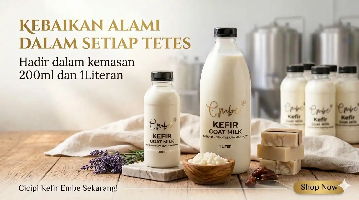 Hero produk kefir goat milk Embe